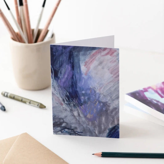 Joy Jen Studio - Violet Wild Textures Greetings Card