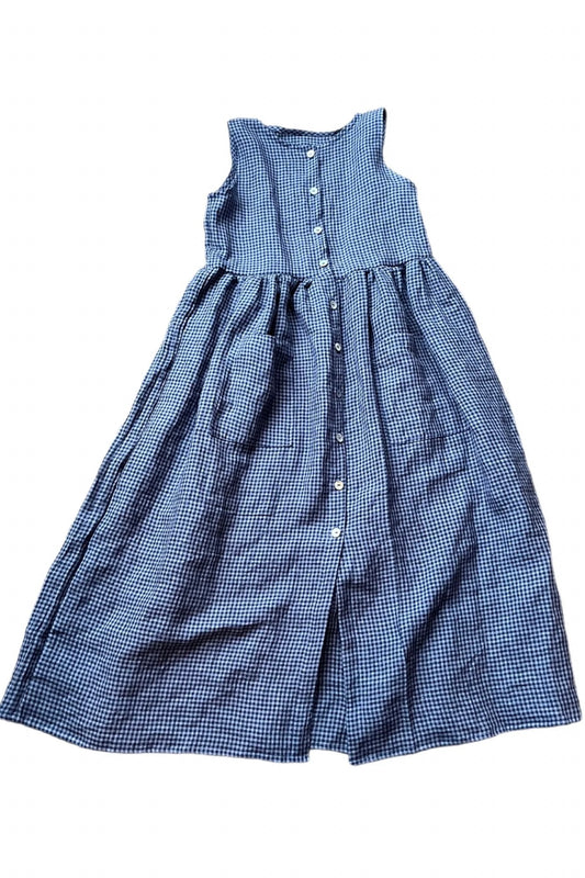 Love & Squalor - Darcy Dress In Blue Gingham