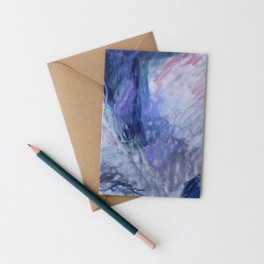 Joy Jen Studio - Violet Wild Textures Greetings Card
