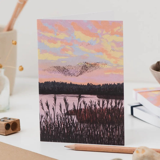 Joy Jen Studio - Starling Murmuration Greetings Card