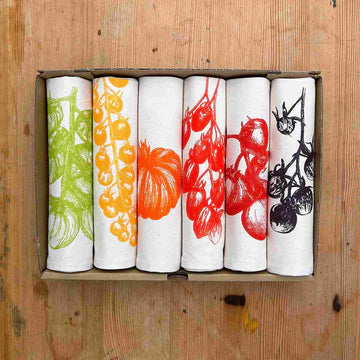 Lottie Day - Tomato 6 Piece Napkin Set