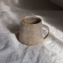 Load image into Gallery viewer, white mug vessel coffee cup speckled
