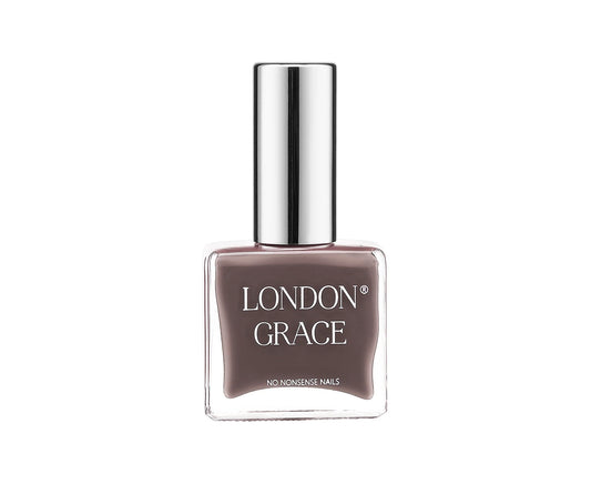 Nail polish bottle with 'London Grace' branding on a white background