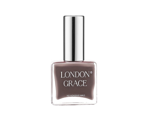 Nail polish bottle with 'London Grace' branding on a white background