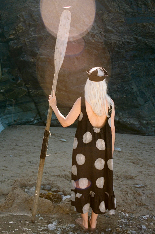 Mahika Kala - Cosmos Ink Polka Dot Dress