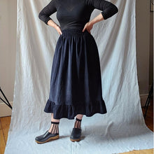 Load image into Gallery viewer, Clement House - The May Skirt In Navy Needlecord
