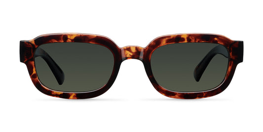 brown sunglassses on a white background 