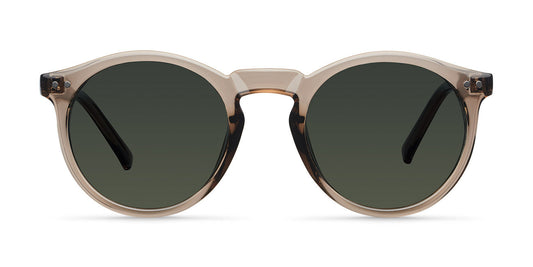 clear sunglasses on a white background