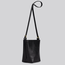 Load image into Gallery viewer, Black Leather handbag on white background
