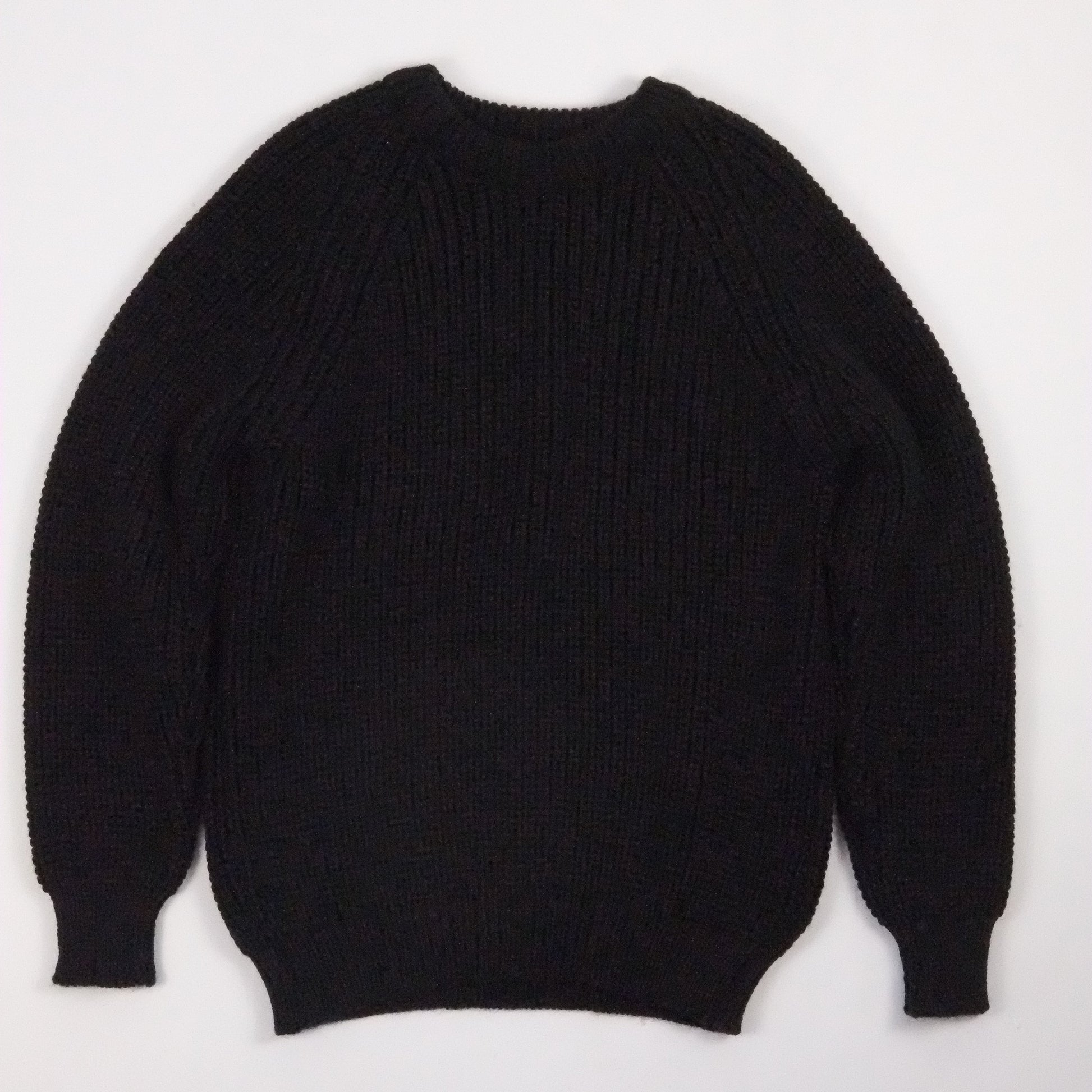 Black sweater on a white background