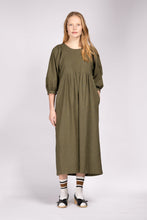 Load image into Gallery viewer, The Regular Works - Quilt Dress In Olive Linen
