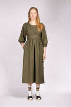 Load image into Gallery viewer, The Regular Works - Quilt Dress In Olive Linen
