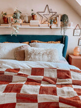 Load image into Gallery viewer, What The Mood - Recycled Cotton Blanket In Terracotta
