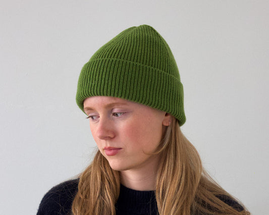 Sally Nencini - Rib Beanie Lambswool Hat