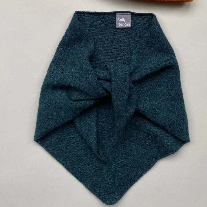 Blue scarf on a white background 