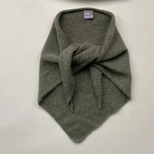 Load image into Gallery viewer, Green scarf on a white background 
