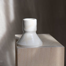 Load image into Gallery viewer, White ceramic candle holder
