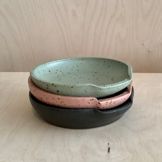 stack of ceramic spoon rests