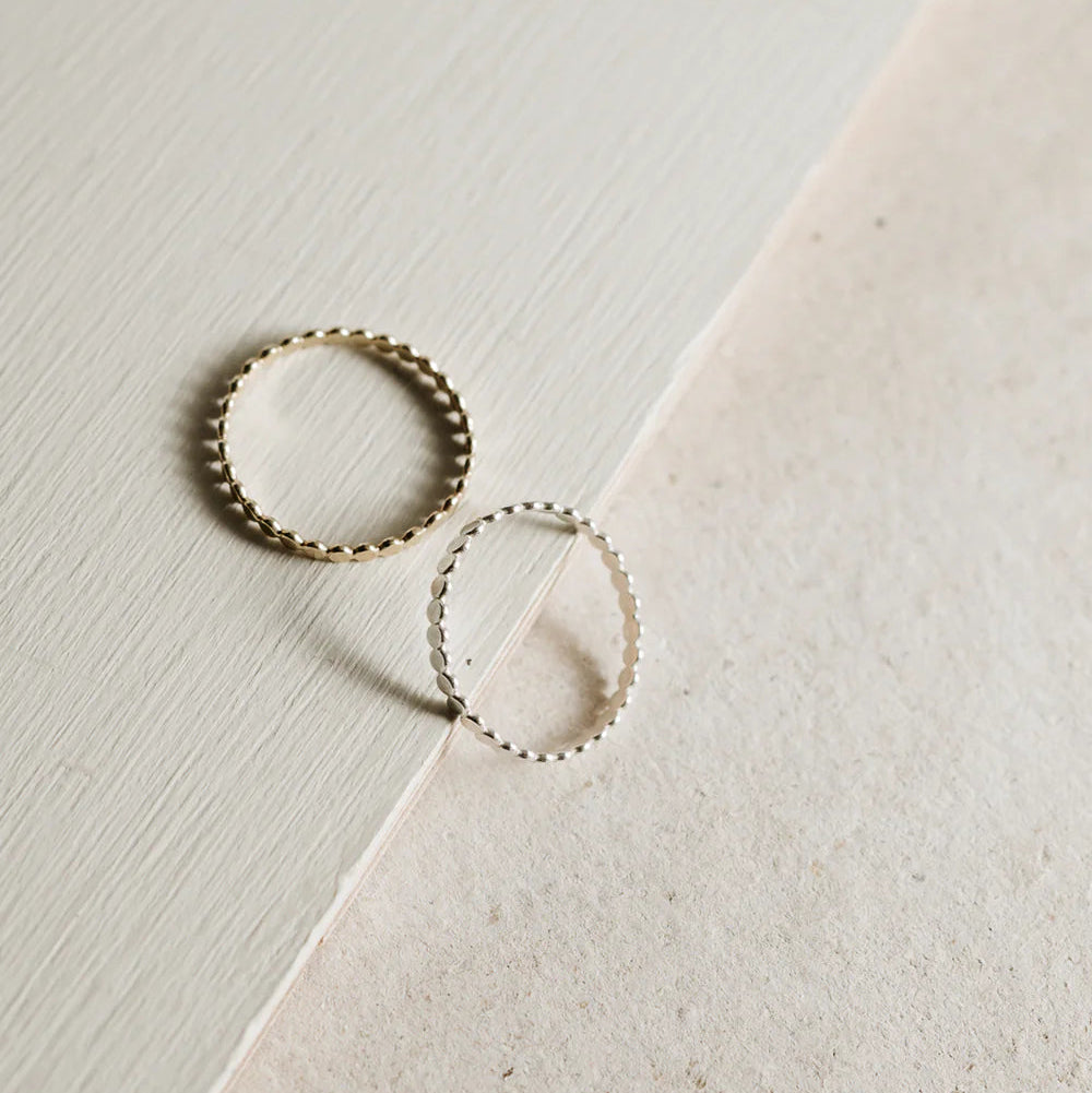 two rings on a white background 