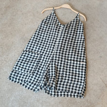Load image into Gallery viewer, Baana Naturals - Playsuit In Black/White Check Linen
