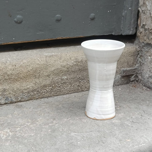 Humbleyard Ceramics Ikebana Vase In White | Atwin Store UK