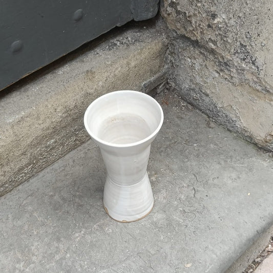 Humbleyard Ceramics Ikebana Vase In White | Atwin Store UK