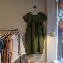 Load image into Gallery viewer, House Of Flint - The Swing Dress In Fern Green Cotton
