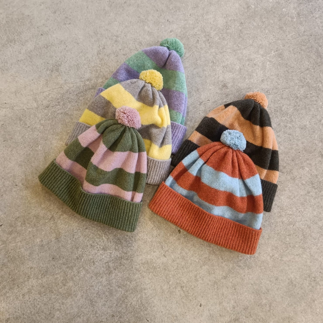 Sally Nencini - Stripy Bobble Hat