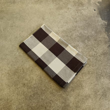 Load image into Gallery viewer, Crop Clothing - Giant Check Table Cloth In Aubergine And White Check
