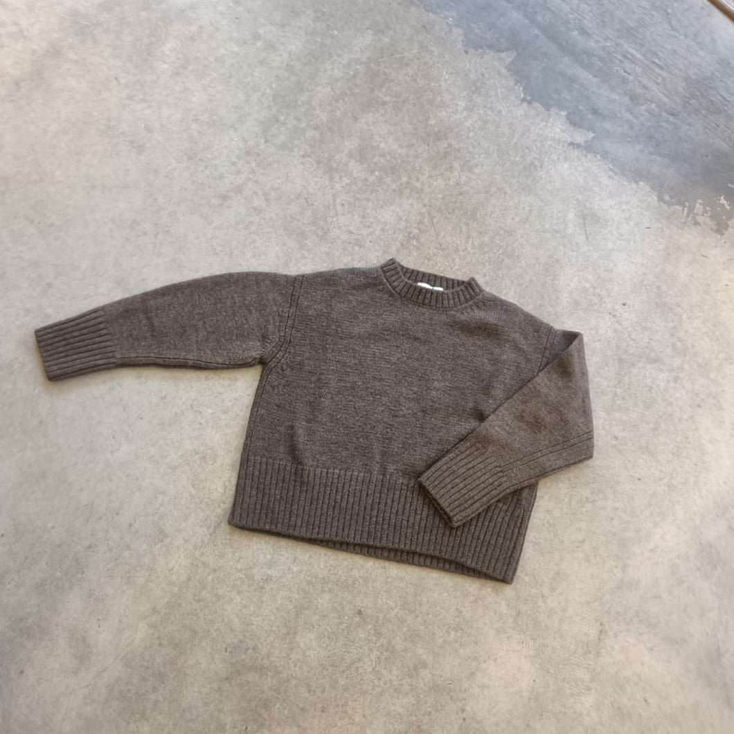 Elwin - Raye Knitted Sweater In Peat
