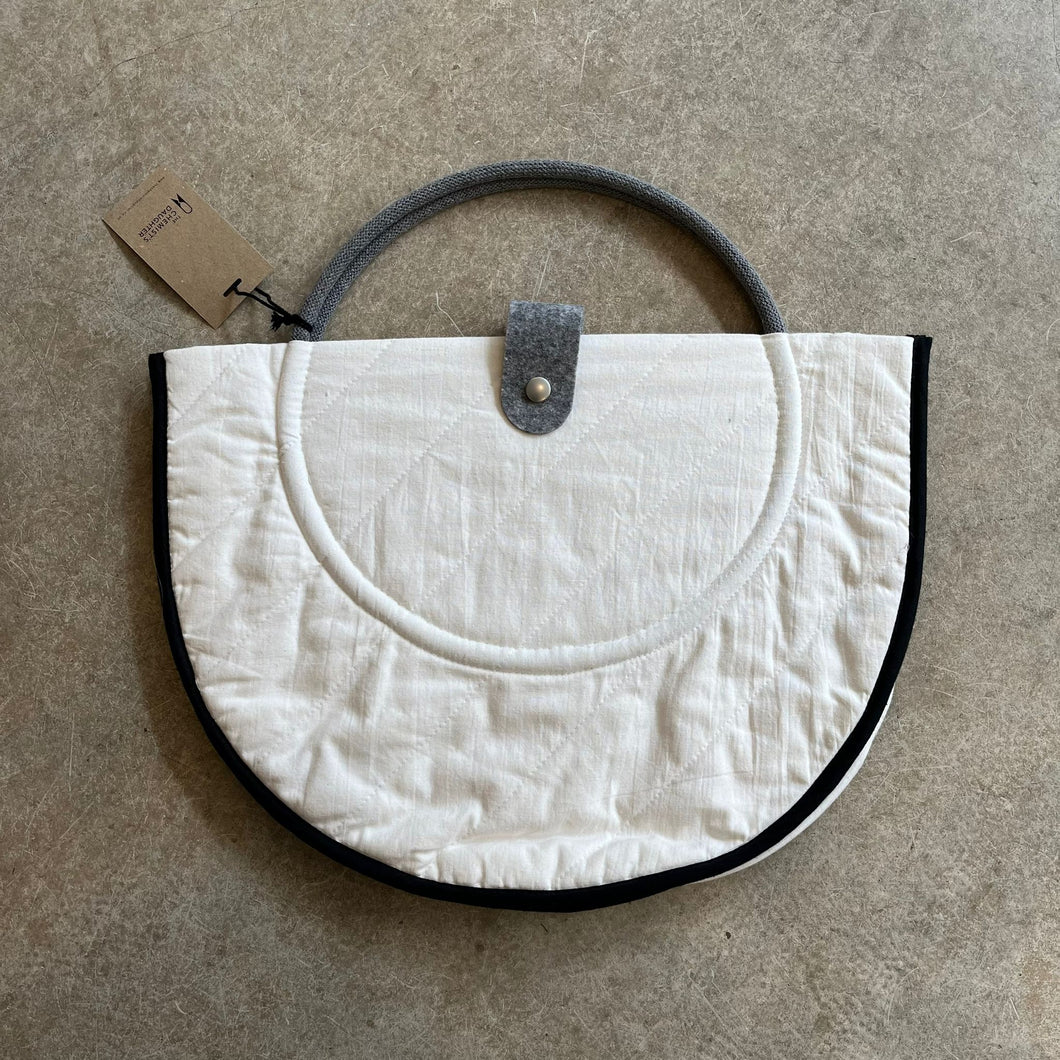 The Chemist’s Daughter - Circle Bag Grey Handle