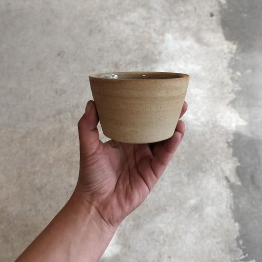 Eleanor Torbati Ceramics - Low Tumbler In Toasted Stoneware