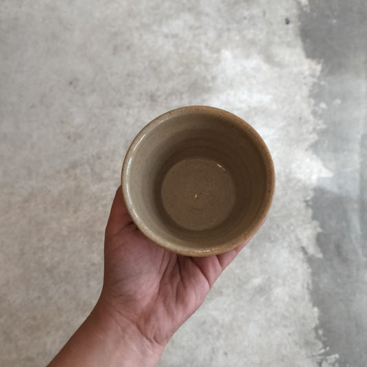 Eleanor Torbati Ceramics - Low Tumbler In Toasted Stoneware