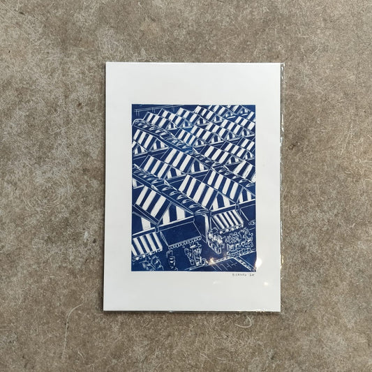 Bosanko Prints - Norwich Market Lino Print