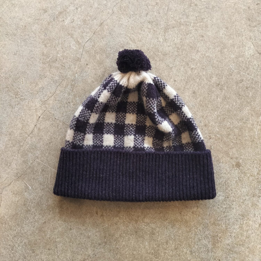 Sally Nencini - Checkered Bobble Hat