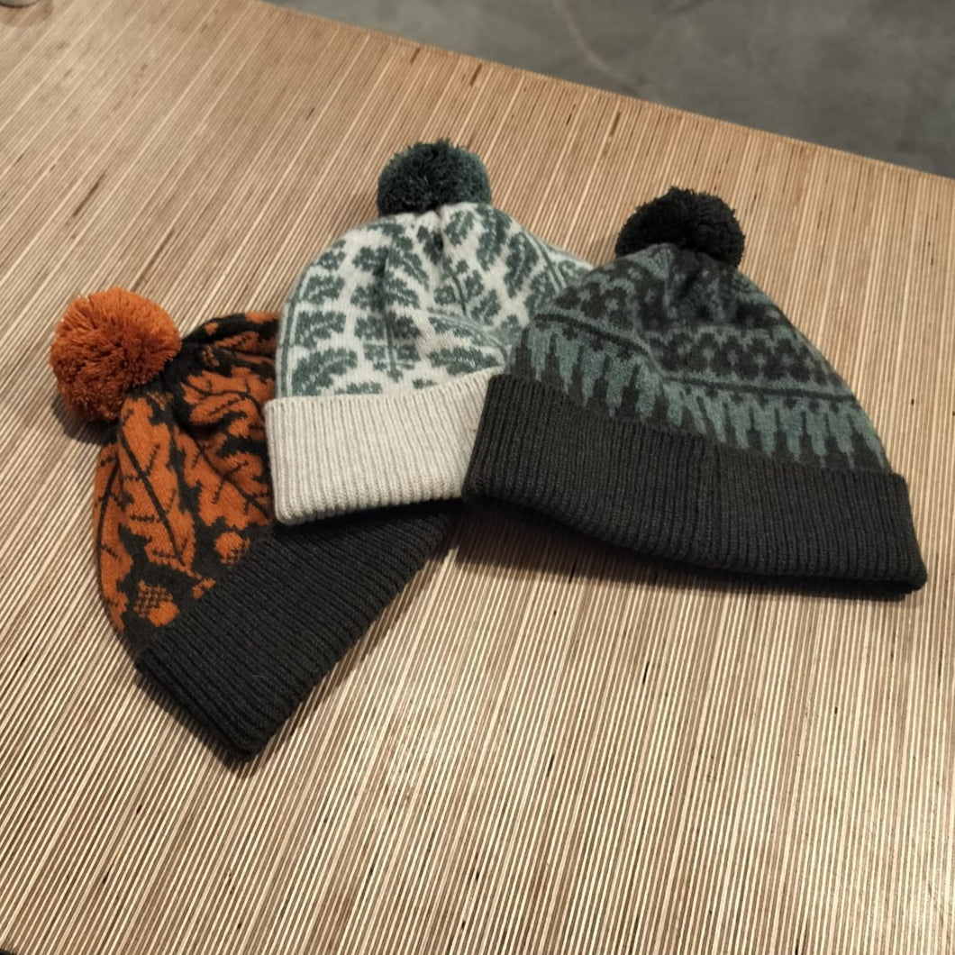 Sally Nencini - Patterned Bobble Hat