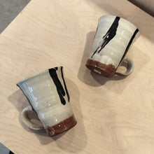 Load image into Gallery viewer, E F Davies - Small Slipware Terracotta Mugs
