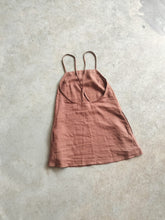 Load image into Gallery viewer, Atwin The Label - The Solstice Mini Dress In Cocoa Ramie Linen

