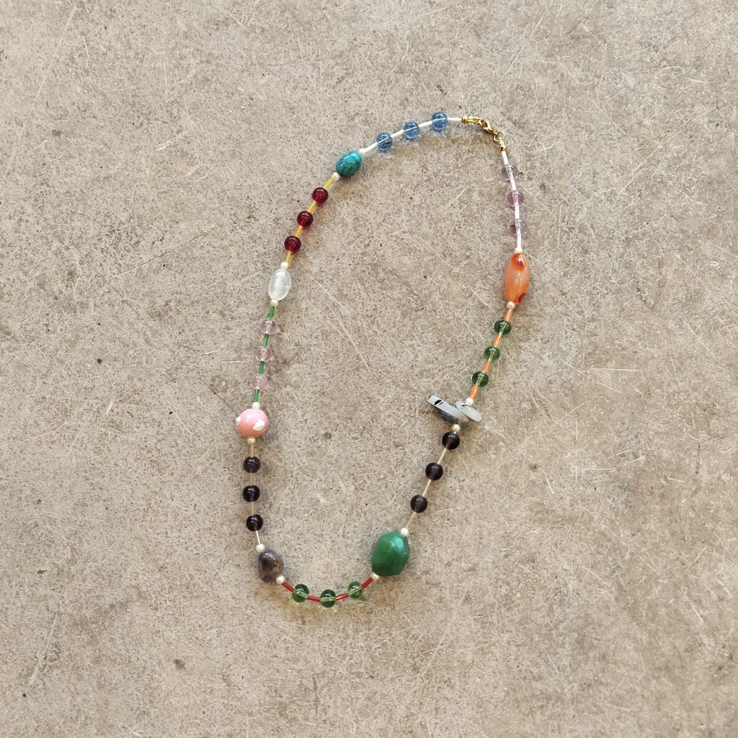 Third Drawer Up - Dash And Dot Long Beaded Necklace