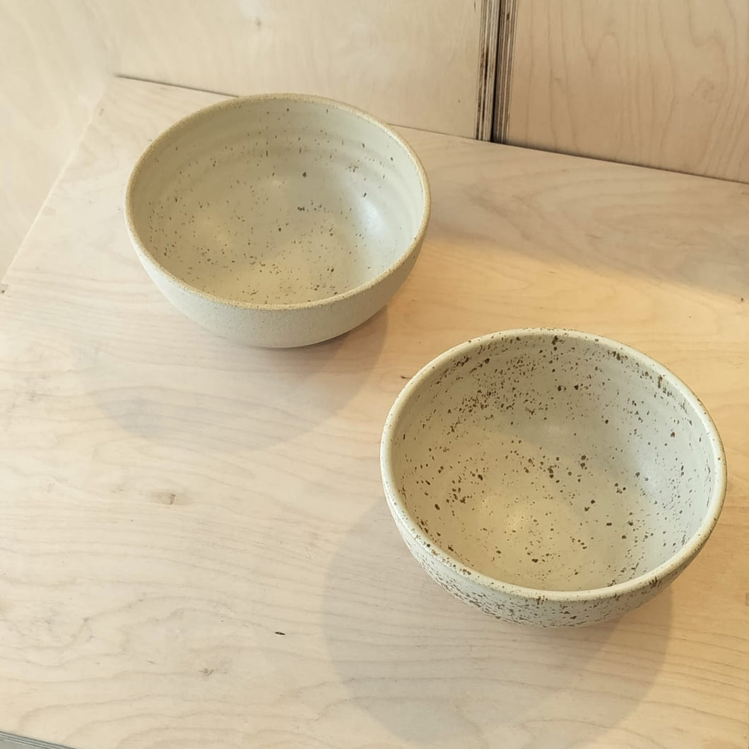 E F Davies - White Speckled Bowl