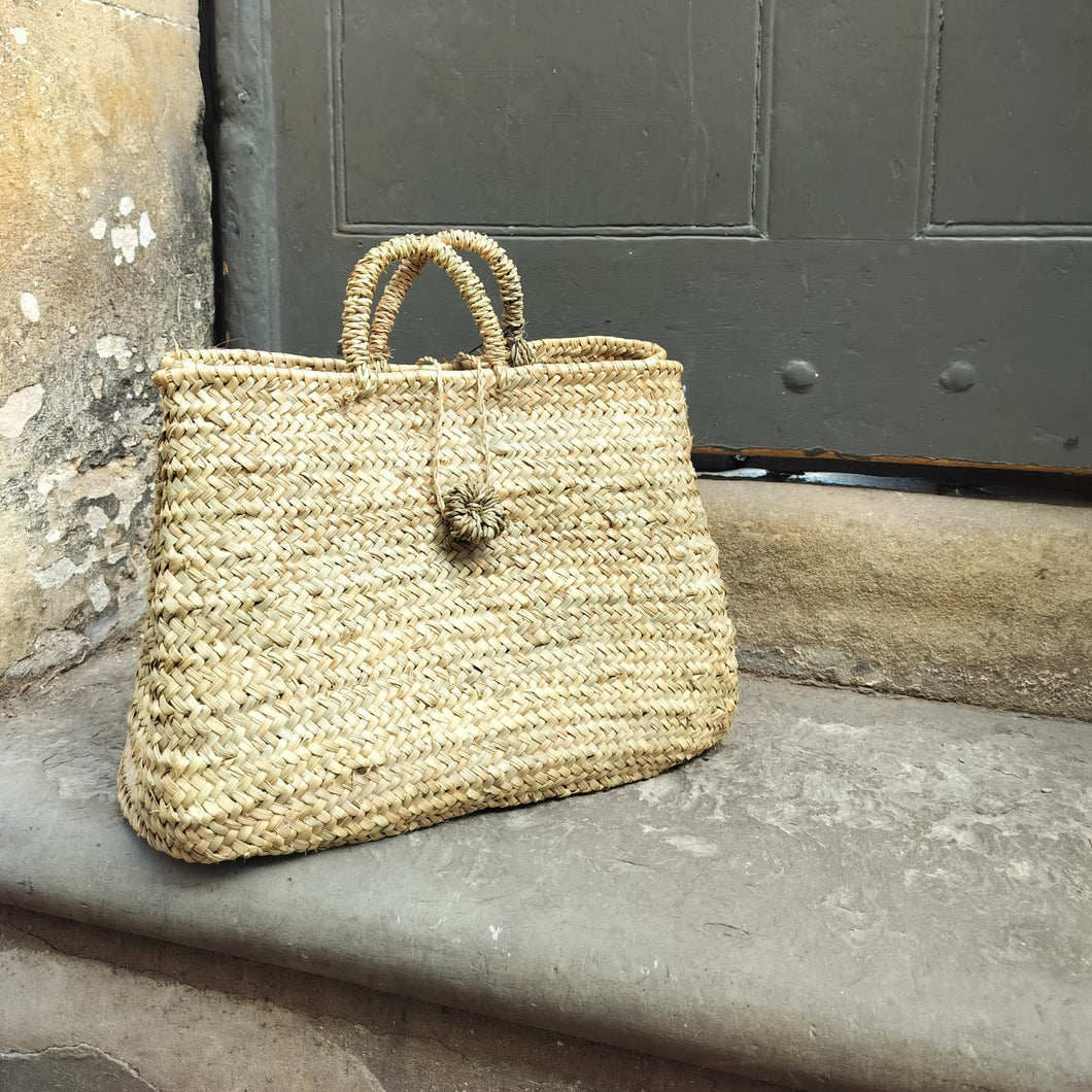 Moroccan Woven Large Straw Handbag