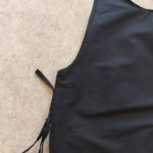 Load image into Gallery viewer, Rosana Exposito - Ribbon Tie Vest In Black Cotton Gabardine
