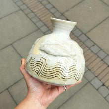 Load image into Gallery viewer, Henry Anderson-Brown - Large Stoneware Vase With Fish Motif
