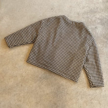 Load image into Gallery viewer, Atwin - Boxy Jacket In Brown &amp; Cream Houndstooth
