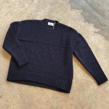 Load image into Gallery viewer, Charl Knits - Rix Crew Neck Jumper In Navy Blue
