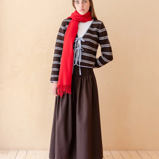 TBCO - Lambwool Oversized Scarf In Red