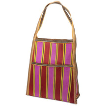 Load image into Gallery viewer, Rex London - Side Pocket Woven Recycled Plastic Tote Bag In Pink
