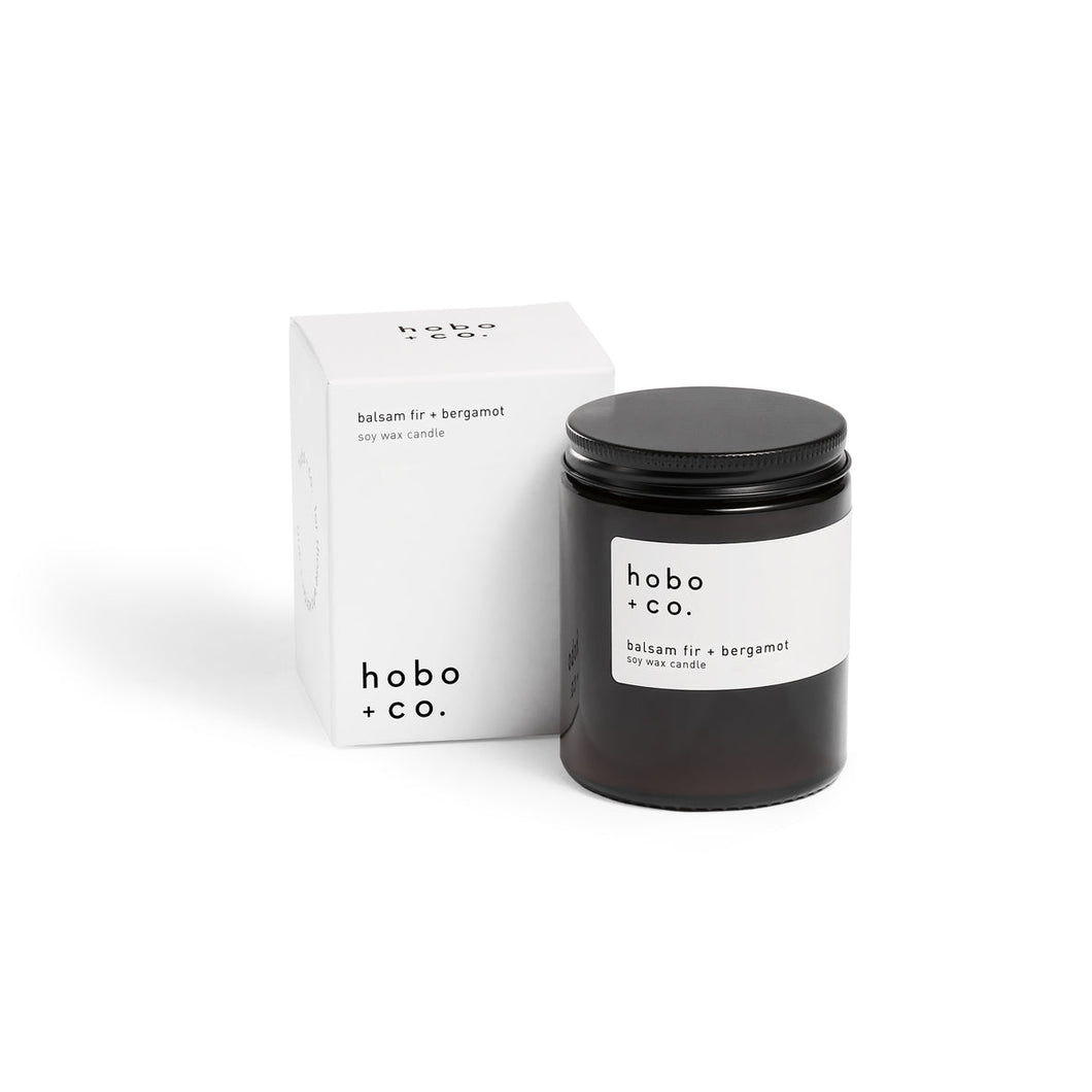 Hobo + Co - Balsam Fir And Bergamot Medium Candle