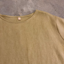 Load image into Gallery viewer, A yellow top on a dark beige backgrond 
