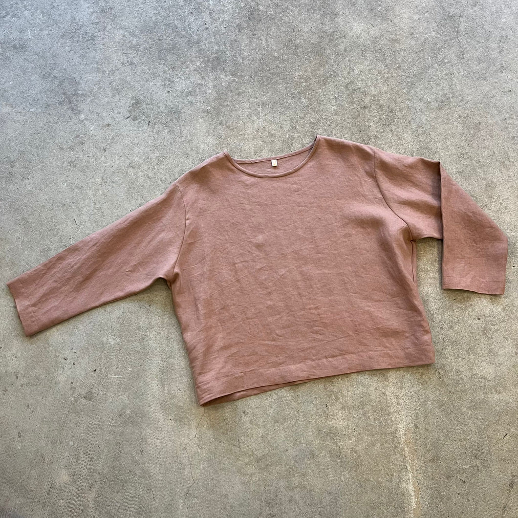 Crop Clothing - Plain and Simple Top In Plaster Pink